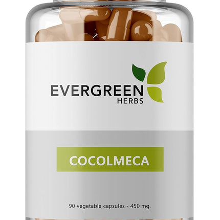 Evergreen Herbs Cocolmeca Capsules - 450 mg. - 90 Capsules - Smilacaceae, Greenbrier, Sarsaparilla, Smilax