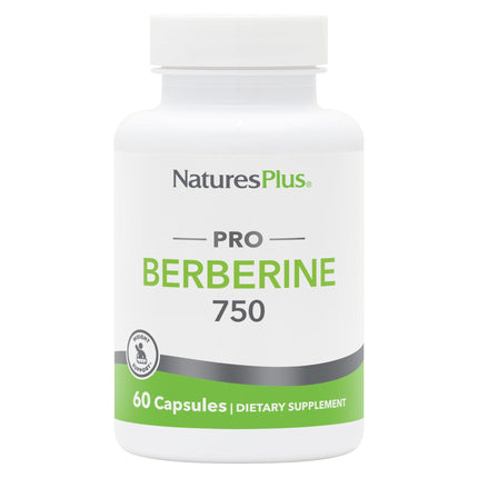 NaturesPlus PRO Berberine 750 mg - 60 Capsules - Supports Healthy Metabolism - Non-GMO, Vegan & Gluten Free - 30 Servings