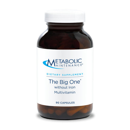 Metabolic Maintenance The Big One - Once Daily Iron-Free Multivitamin Mineral Supplement - Folate, B Vitamins, Biotin, Antioxidants + Vitamin K, Immune Support Nutrients Vitamin A + C (90 Capsules)