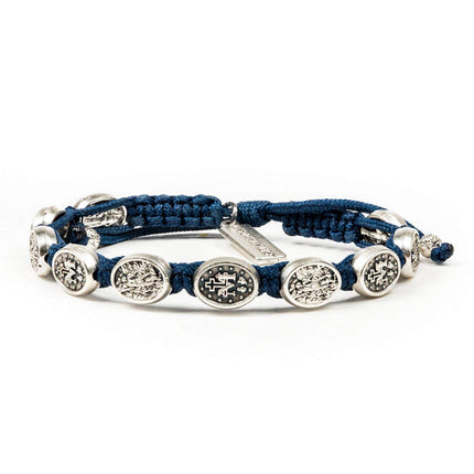 "My Saint My Hero "Archangel Michael Protection Bracelet – Handwoven - Archangel Michael and 5 Miraculous Medals – Shield of Faith for Men and Women – Made in Medjugorje