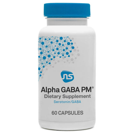 Neuroscience Alpha GABA PM - Sleep Aid for Adults with 5-HTP, Melatonin 3mg + L Theanine Supplement - Calming Botanical Blend for Stress Support, Brain Health & Relaxation (60 Capsules)