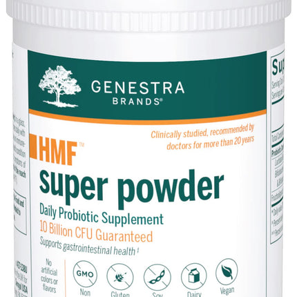 Genestra Brands HMF Super Powder | Probiotic Formula to Support Healthy Gut Flora | 4.9 Oz