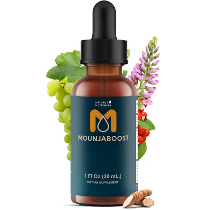 Mounjaboost – Natural Herbal & Plant-Based Supplement with 6 Exotic Nutrients & Botanicals – Made in USA, GMP-Certified, Non-GMO, Easy-to-Take – 30 mL, 1 Month Supply