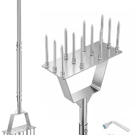 Fologtoo Lawn Aerator Tool, Heavy-Duty Stainless Steel Lawn Spike Aerator
