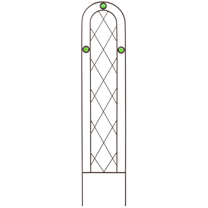 Arcadia Garden Products TR01 4' x 10" Arched Garden Trellis, Black