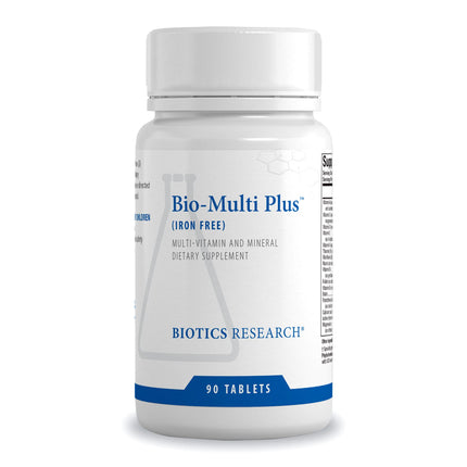 Biotics Research Bio Multi Plus Iron Free Multivitamin, Chelated Minerals, Iron Free, Emulsified Fat Soluble Vitamins, High antioxidants, SOD, Catalase 90 Tablets