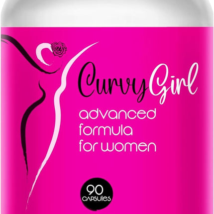 Curvy Girl- Female Weight Gain pills- Top and Bottom enhancement for women- get your Curves fast- Fill out your Jeans and Swimsuit naturally- 90 Caps