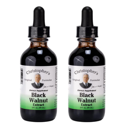 Christopher's Original Formulas Black Walnut Extract, Herbal Liquid Supplement, 2 oz - Pack of 2