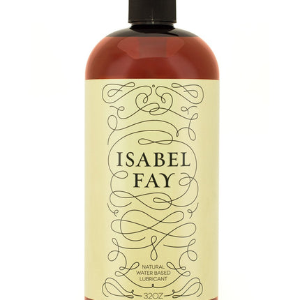 Isabel Fay Natural Water Based Personal Lubricant for Sensitive Skin, NO Parabens, NO Glycerin, 32 oz