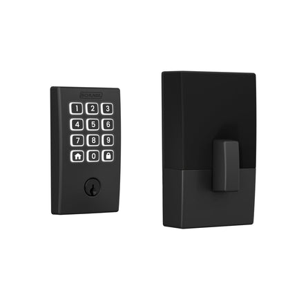 Schlage Arrive Smart WiFi Deadbolt Lock with Camelot Trim, Matte Black