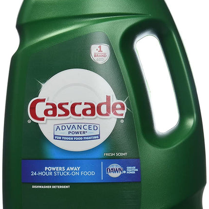 Cascade Advanced Power Liquid Machine Dishwasher Detergent with Dawn, 125-Fl. Oz, Plastic Bottle (125 Fl Oz)