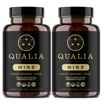 Qualia Mind — Beat Brain Fog | Doctor-Formulated Premium Brain Nourishment | Fuel Focus, Drive & Energy | 32 Ingredients Including Lion’s Mane, Cognizin™️, Ginkgo & More| 2 Week Supply*