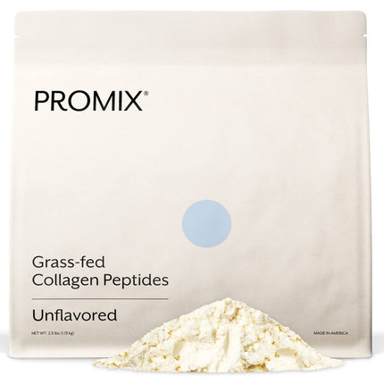 ProMix Nutrition Collagen Peptides, Unflavored - Hydrolyzed Collagen Protein Promotes Healthy Skin, Bones, Joints & Recovery Support - Add to Shakes, Smoothies, Beverages - 2.5 Pound