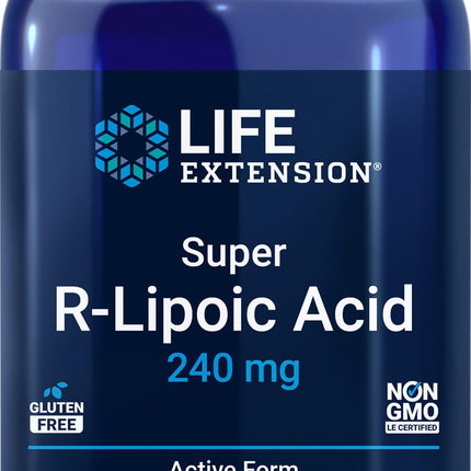 Life Extension Super R Lipoic Acid 240mg, 90 Capsules, Vegetarian