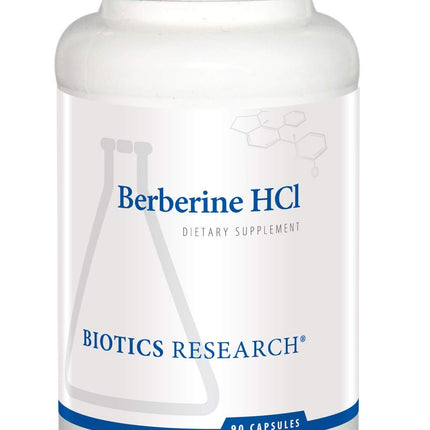 BIOTICS RESEARCH Berberine HCl, Botanical Berberine Supplement 500mg Per Serving - Supports Heart Health, Immune System, Healthy GI, Healthy Cholesterol, Gluten Free - 90 Capsules