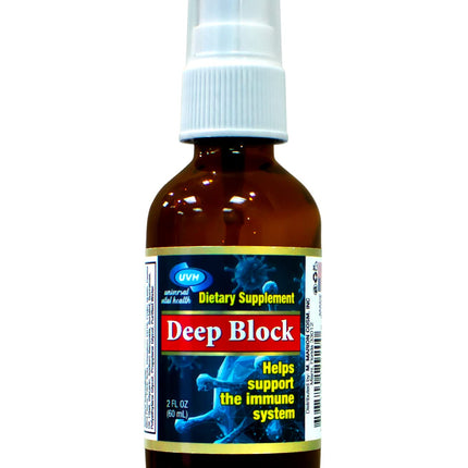 Deep Block - Immune Support Booster - Immune System Support - Daily Mouth Spray - Vitamin D and Zinc - PPG Nutritional