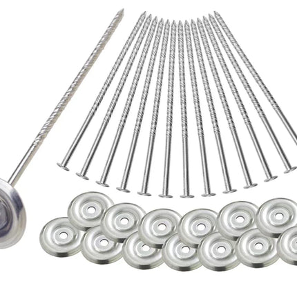 Uitose 14 Count Outdoor Rv Rug Stakes, Stainless Steel Spiral Patio Mats Stakes, Used for Fixing Rugs, Tents, Tarps, and RV Mats，Rv Camping Accessories for Outside,Camper Must Haves