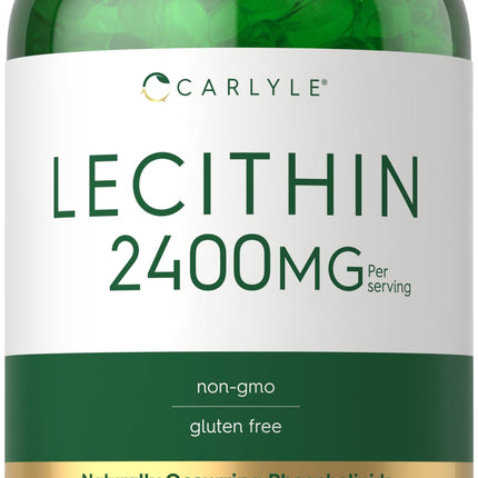 Carlyle Lecithin Supplement | 2400mg | 240 Softgel Capsules | with Naturally-Occuring Phospholipid | Non-GMO, Gluten Free