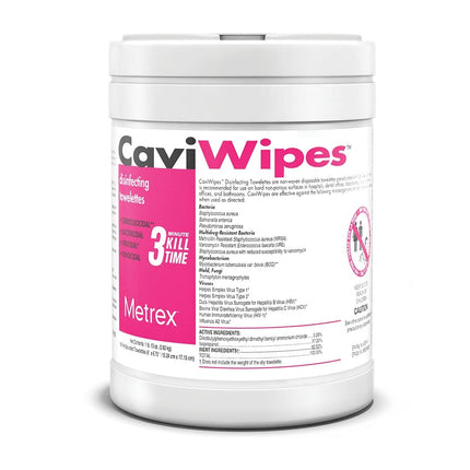 Metrex CaviWipes Disinfecting Wipes, 6x6.75 In, 160 Ct