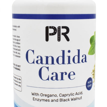 Candida Care Supplement for Women & Men - Yeast Cleanse & Gut Balance Support with Caprylic Acid, Oregano, Black Walnut, Wormwood, Probiotics & Digestive Enzymes - Intestinal Support - 120 Capsules