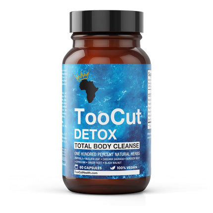 TooCut Detox - Body Detox Supplement for Digestive Support, Gut Health & Natural Cleansing - Helps Reduce Bloating & Supports Energy - 7 Herbal Ingredient Plant-Based Formula - 60 Vegan Capsules