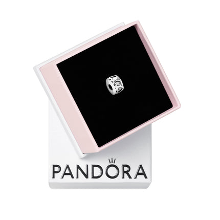 PANDORA Band of Hearts Clip Charm - Compatible with PANDORA Moments - Sterling Silver - Gift for Her - Jewelry for Women with Gift Box