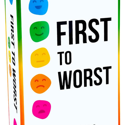 FIRST TO WORST Party Game – The Card Game About How Your Friends and Family Rank Things | Funny Ranking & Guessing Board Game for Friends & Family, Game Nights, Parties & Fun Gift Ideas