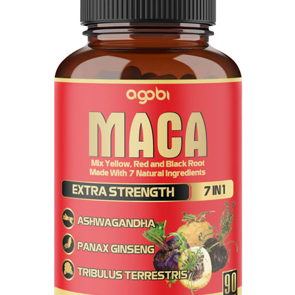 Maca Root Capsules - Supports Natural Health - Energy - Performance & Mood Supplement - Enhanced Blood Flow 3-Month Supply