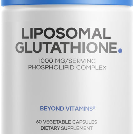 Codeage Liposomal Glutathione 1000 mg Supplement, High-Potency Reduced L-Glutathione - Liposomal Delivery - Phospholipids - Non-GMO, Gluten-Free - 60 Capsules