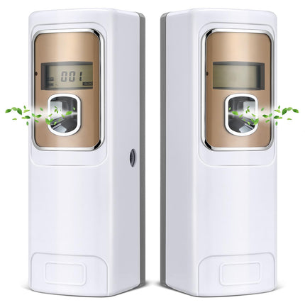 Rossesay 2 Pcs Automatic Air Freshener Spray Dispenser, White