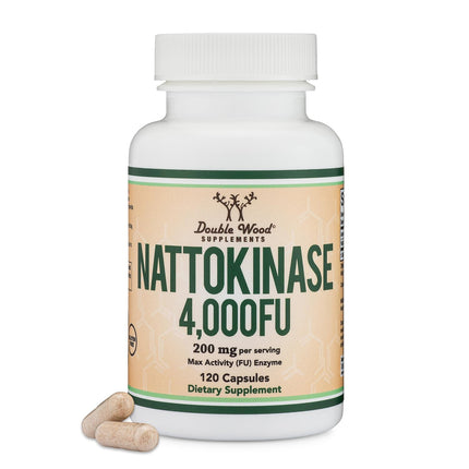 Nattokinase Supplement, 4,000 FU per Serving, 120 Capsules