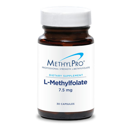 MethylPro L-Methylfolate 7.5 mg - L Methyl Folate, Methylfolate Supplement for Women & Men, Methylated Vitamin B9 (5-MTHF) for Brain Health, Focus, Calm - 30 Capsules (Pack of 1)