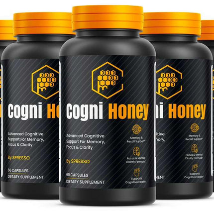 (5 Pack) Cogni Honey Capsules - Official CogniHoney Supplement Pills with Premium Ingredients, Advanced Formula Support for Overall Health & Wellness Reviews (300 Capsules)
