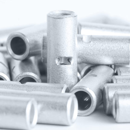 4 AWG/Gauge Non/Un Insulated Butt Connector Bare Crimp Splice