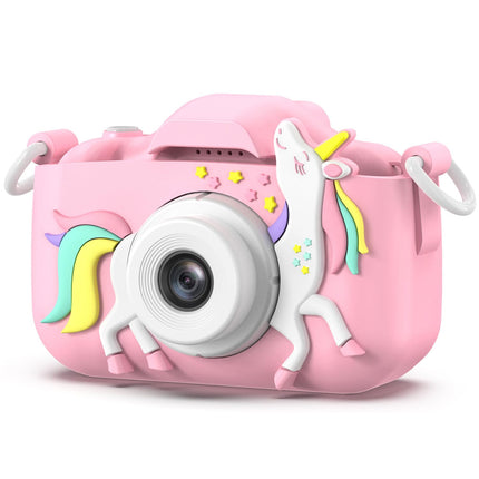 Goopow Kids Camera Toys for 3-8 Year Old Girls Boys,Children Digital Video Camcorder Camera with Cartoon Soft Cover, Best Chritmas Birthday Festival Gift for Kids