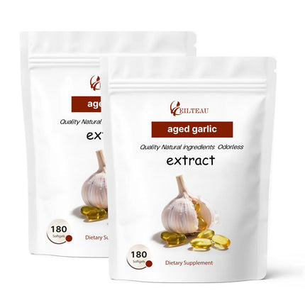 EILTEAU Aged Garlic Extract - Odorless - 180 Softgels | Non-GMO, Gluten-Free | Supports Immune Health (2)