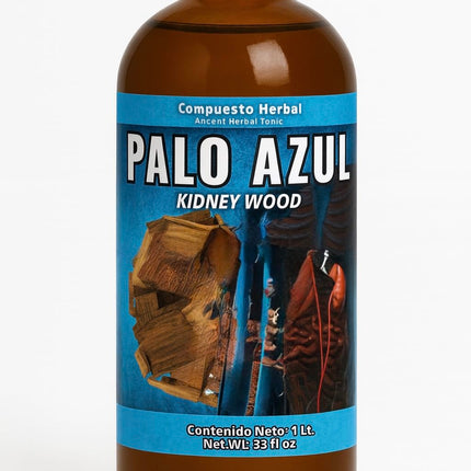 Palo Azul Herbal Tonic Supplement Kidneywood (Blue Stick) Reforzado 900ML Ancient Herbal Tonic