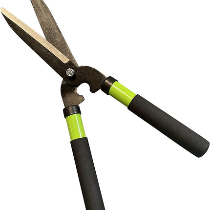 GARDEN GURU Hedge Shears Clippers for Trimming & Shaping Borders, Boxwood, Decorative Shrubs, Bushes, Grass – 15 inch High Carbon Steel Gardening Hedge Clippers & Shears with Comfort Grip Handles