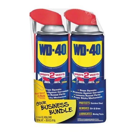 WD-40 Classic Product, Multi-Use Product, Smart Straw, 14.4 OZ [2-Pack]
