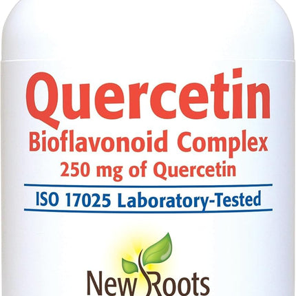 NEW ROOTS HERBAL Quercetin with Bromelain Capsules | 4-in-1 Formula with Quercetin, Bromelain, Bioflavonoids and Rutin | Heart Health and Immune Support Supplement (90 Veggie Capsules), Non-GMO