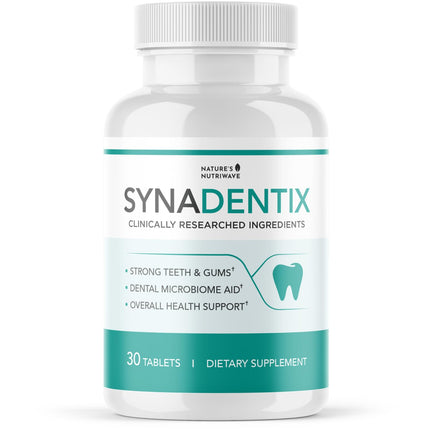 Synadentix Oral Care Tablets – Natural Formula with Hydroxyapatite & Enzyme Blend – Non-GMO, Easy-to-Use Dissolving Tablets – 30 Count, Made in USA, GMP-Certified Facility, 1 Month Supply