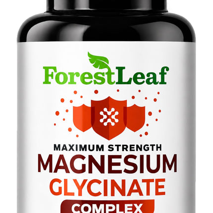 Magnesium Glycinate 500mg Complex - Magnesium Supplement Capsules for Sleep and Calmness - Non-GMO, 3rd Party Tested - 150 Pills for Women & Men by ForestLeaf