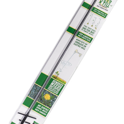 WEED 'N TILL Model LT Drill-Powered Weeding and Tilling Tool for Gardens and Flower Beds