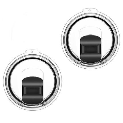 30 oz Tumbler Lids for Yeti, 2 Pcs Replacement Magnetic Spill-Resistant Lids for Yeti 30 oz, 32 oz Tumbler, 14 oz Mug and 35oz Straw Mug with Magnetic Slider Switch, BPA Free