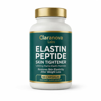 HEIDELUX Elastin Peptide Skin Tightening Formula, 1000mg Per Serving, Skin Firmness & Elasticity Support, Beauty Formula for Daily Use, 90 Capsules