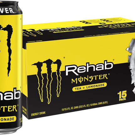 Monster Rehab Tea + Lemonade + Energy, Energy Drink 15.5 Ounce