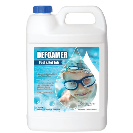 Pool & Hot Tub Defoamer, 1 Gallon, Quickly Eliminate Foam in Pool or hot tubs.