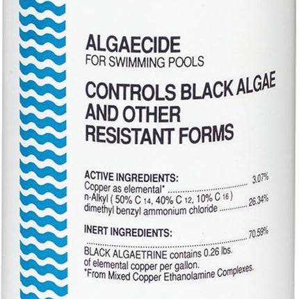 Applied Biochemists 406303A Black Algaetrine Swimming Pool Algaecide & Deposit Control, 32 fl oz, White