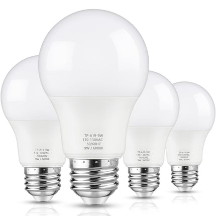 Maylaywood A19 LED Light Bulbs, 60W Equivalent Cool White 6000K 850LM