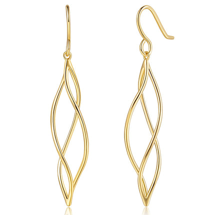 Gold Dangle Earrings 14K Gold Earrings for Women